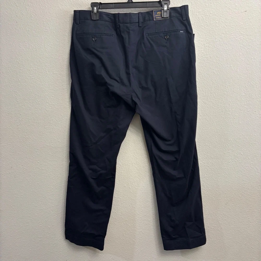 Polo Ralph Lauren Mens 36x30 Navy Greenwich Stretch Straight Chino Pants NEW NWT